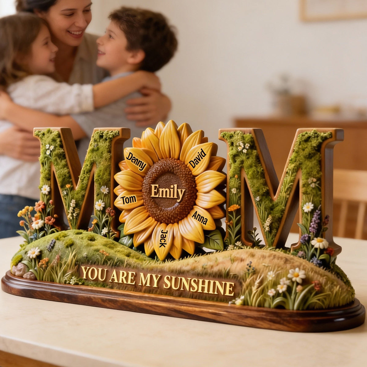 Sunflower Sunshine Acrylic Plaque - Personalized Gift For Mom 01HYTN290126-Homacus