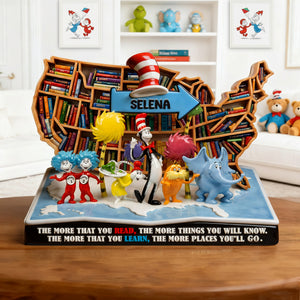 Reading Acrylic Plaque - Personalized Gifts For Book Lover Plaque 04PALU060226-Homacus