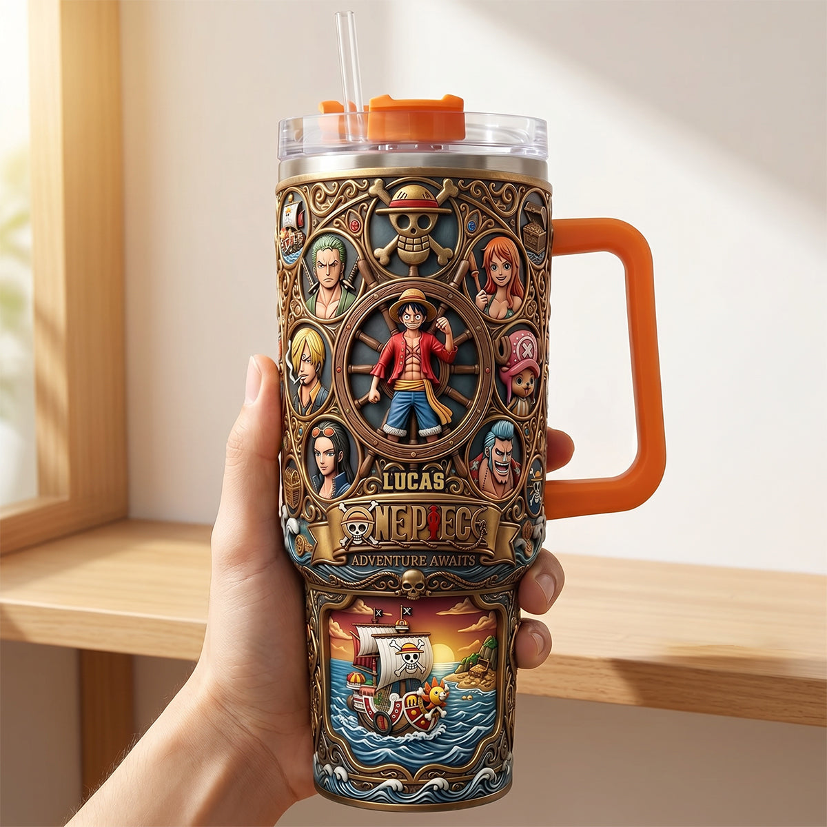 Legendary Adventure 40oz Tumbler With Handle - Personalized Gifts 03tydt250626-Homacus