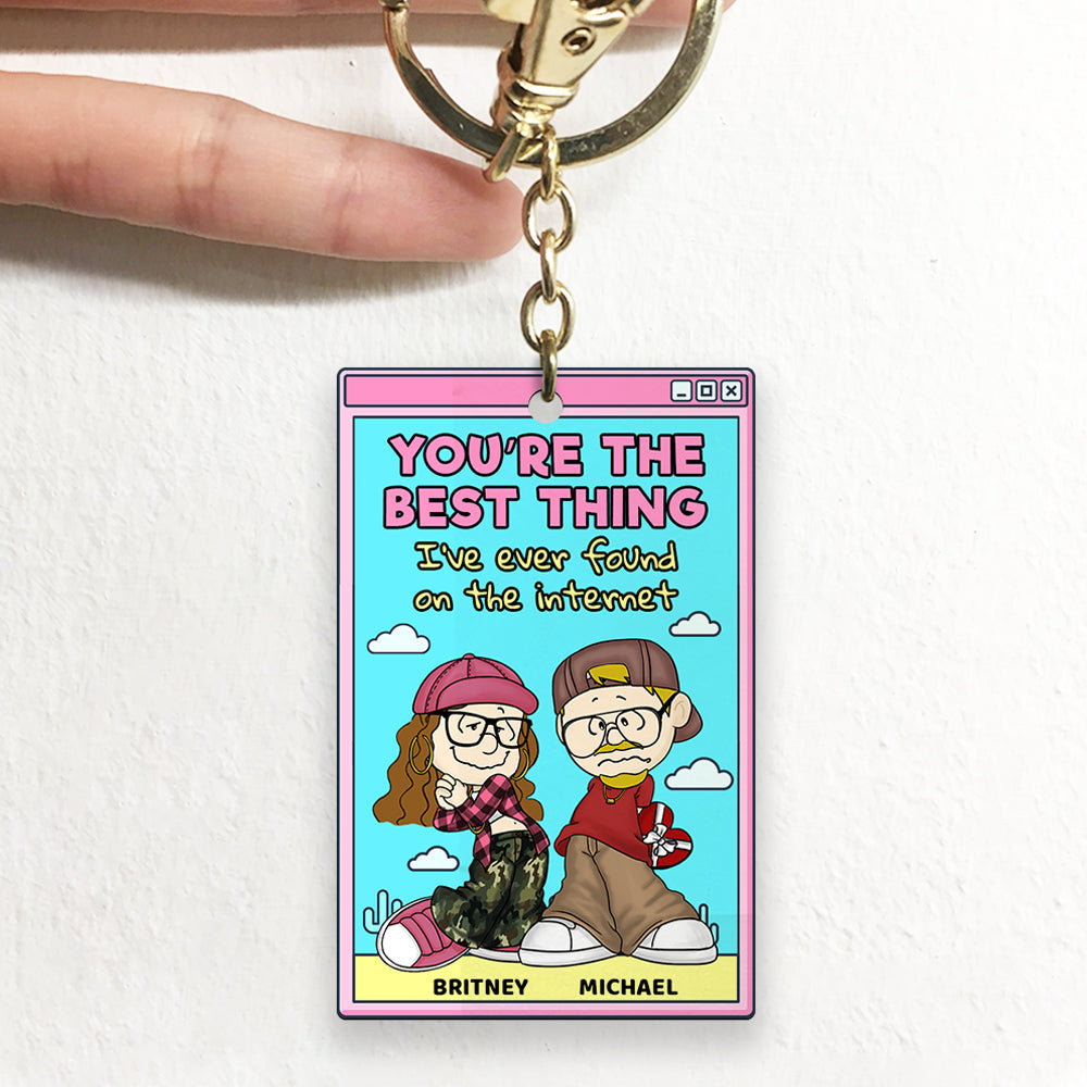 Personalized Gifts For Couple Keychain 02TODT090125HG-Homacus