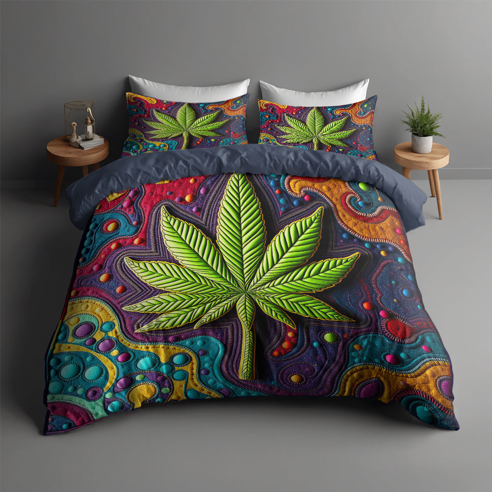 Weed Quilt Bedding Set 021hutn060225-Homacus