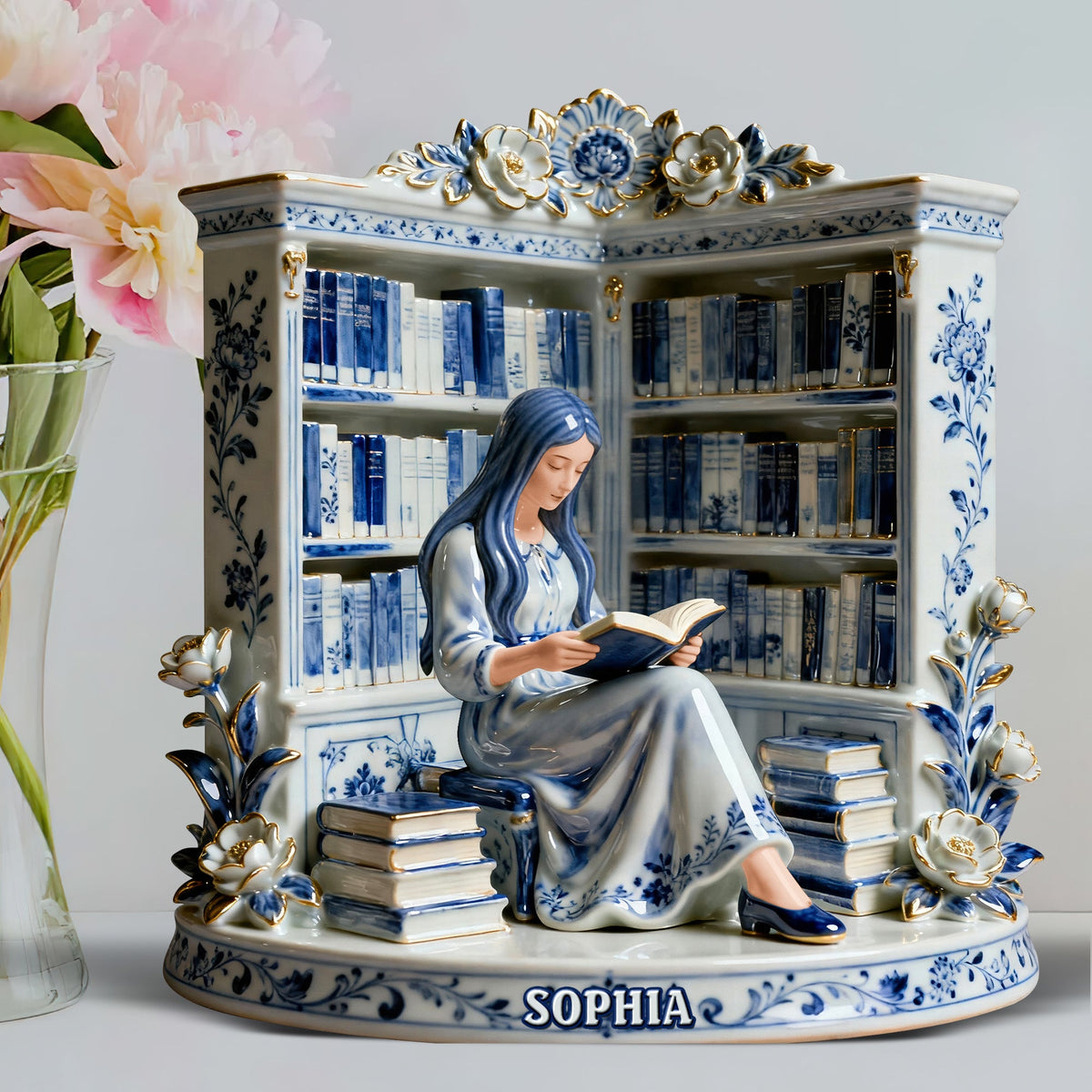 Reading Girl Acrylic Plaque – Personalized Gifts For Book Lovers 01naqn191225-Homacus