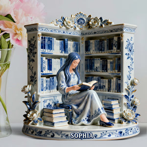 Reading Girl Acrylic Plaque – Personalized Gifts For Book Lovers 01naqn191225-Homacus