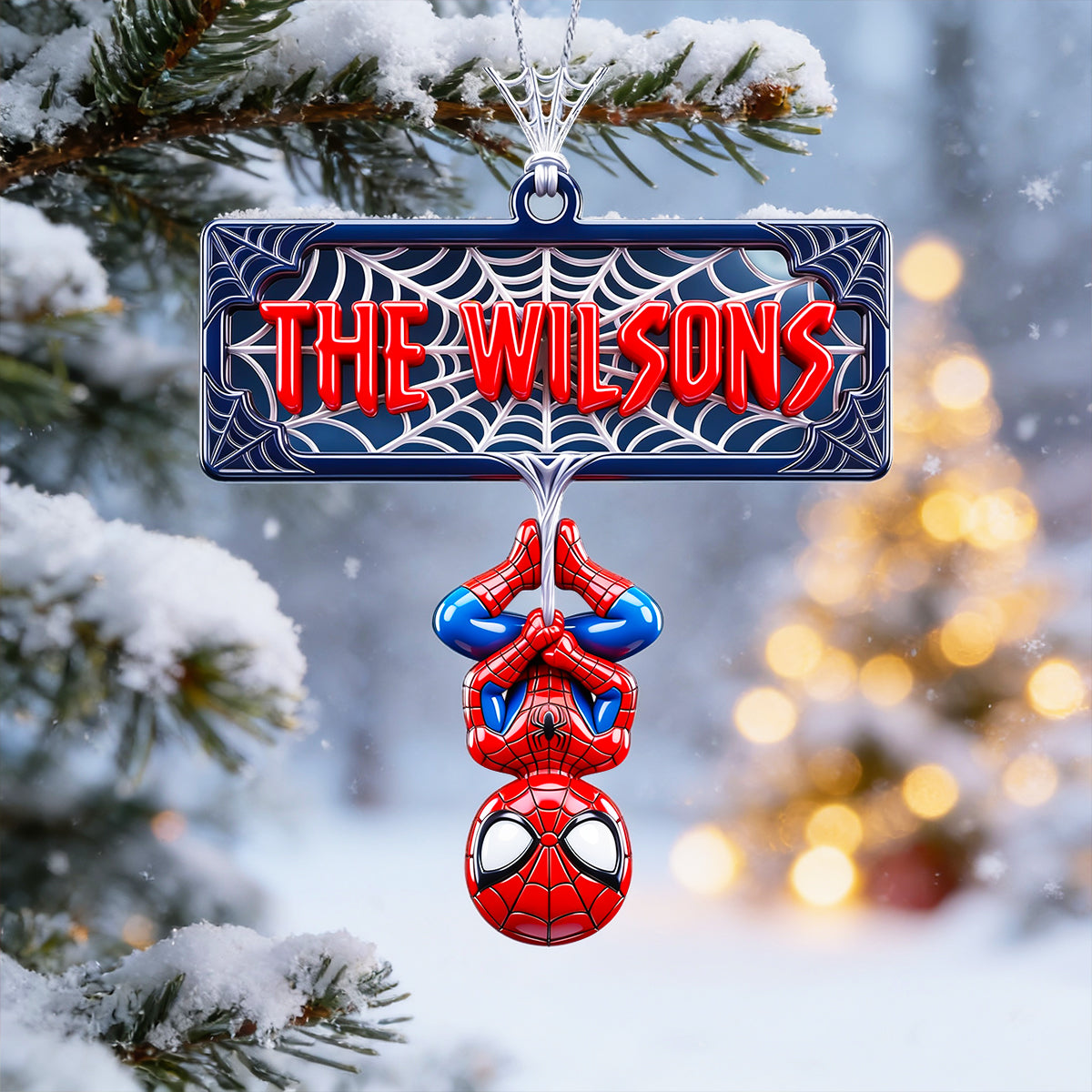 Web-Slinging Warrior Acrylic Ornament - Personalized Christmas Gifts 03nadt200826-Homacus