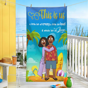 Personalized Gifts For Couple Beach Towel This Is Us 02XQDT240125HG-Homacus