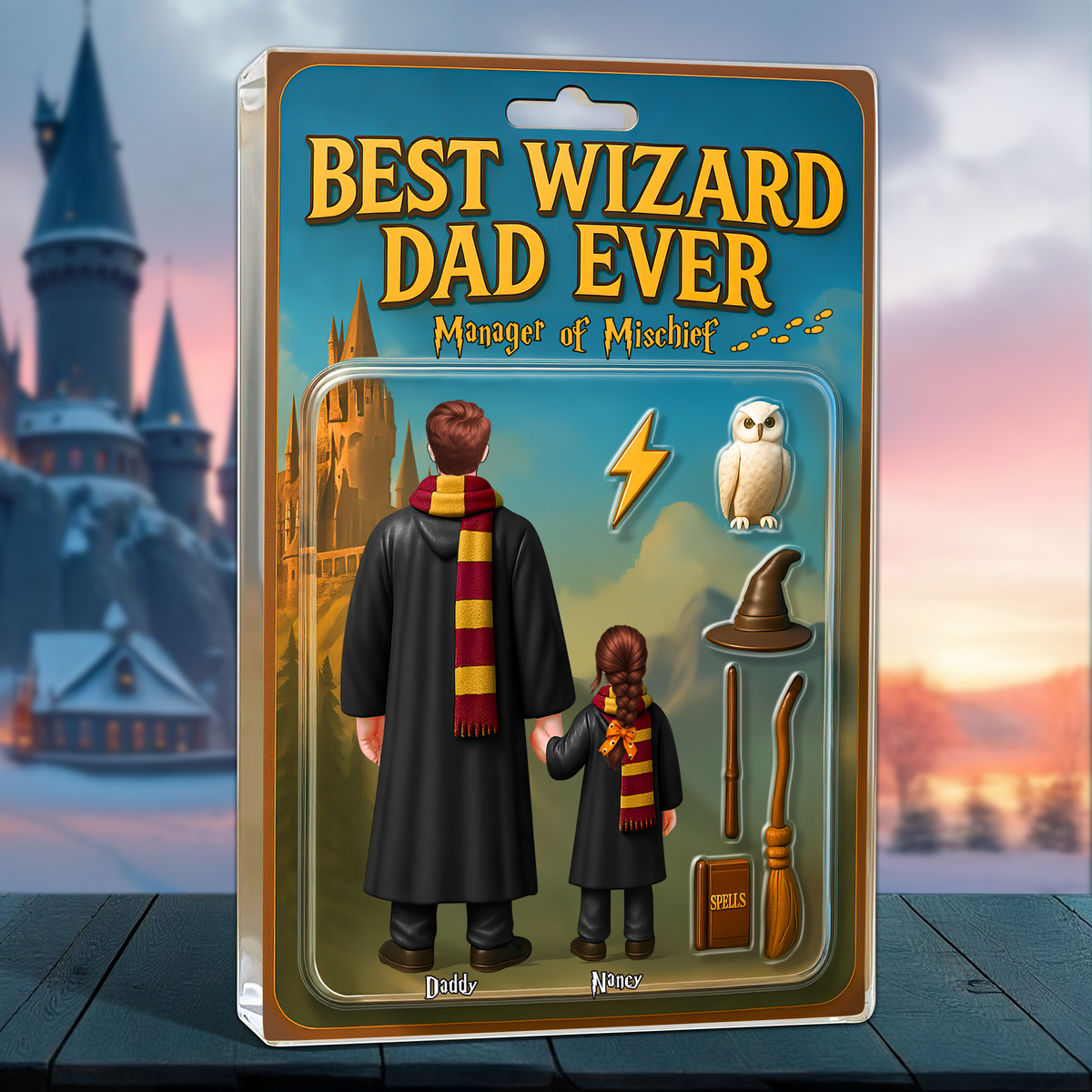 Wizard Dad Plaque - Personalized Gifts For Dad 01hupu010525-Homacus