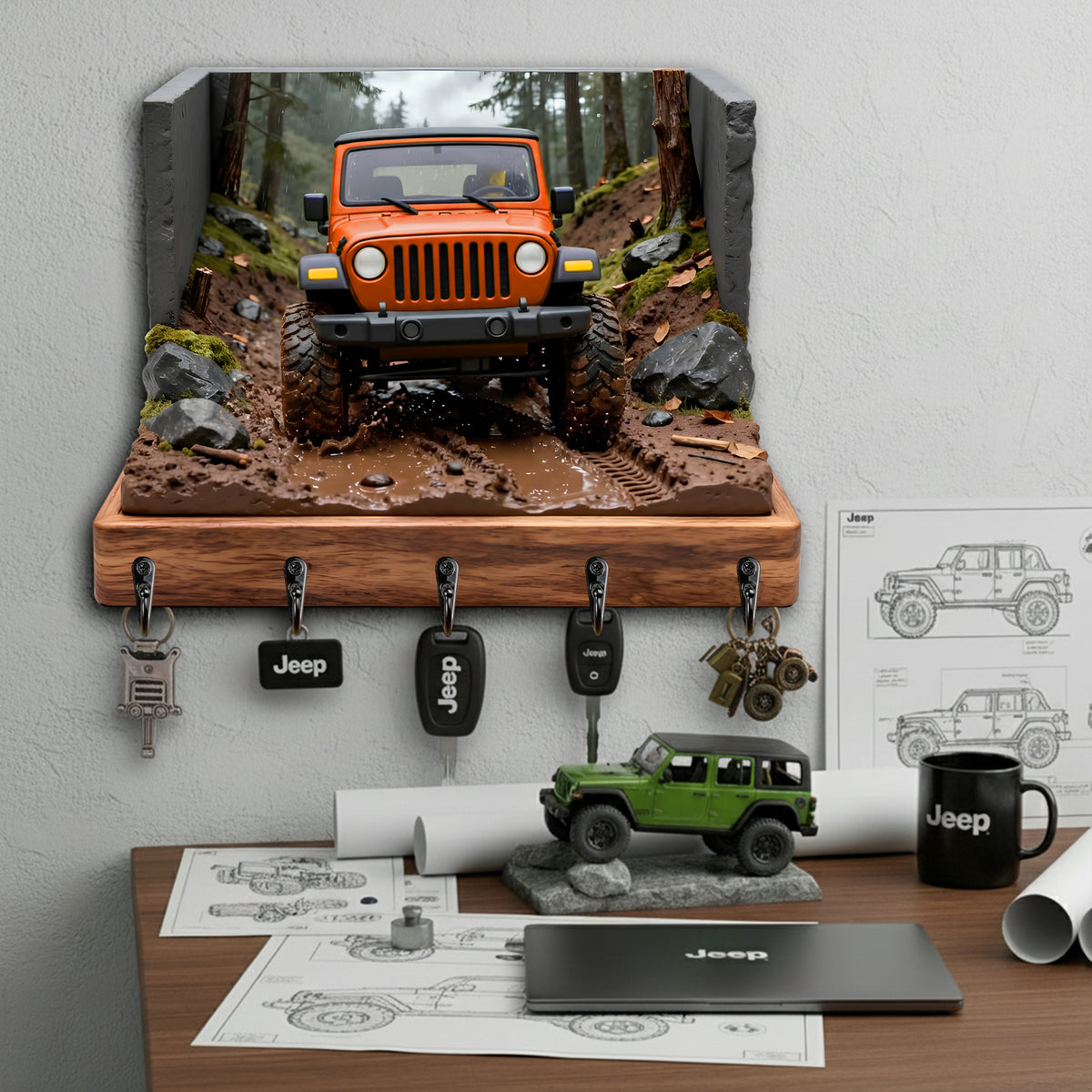 Trail Mud Master Acrylic Key Hanger - Personalized Gifts For Off-Road Car Lovers 04tolu191225-Homacus