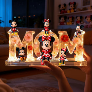 Adorable Mom And Kids Light Box – Personalized Gifts For Mom 05nalu260226-Homacus