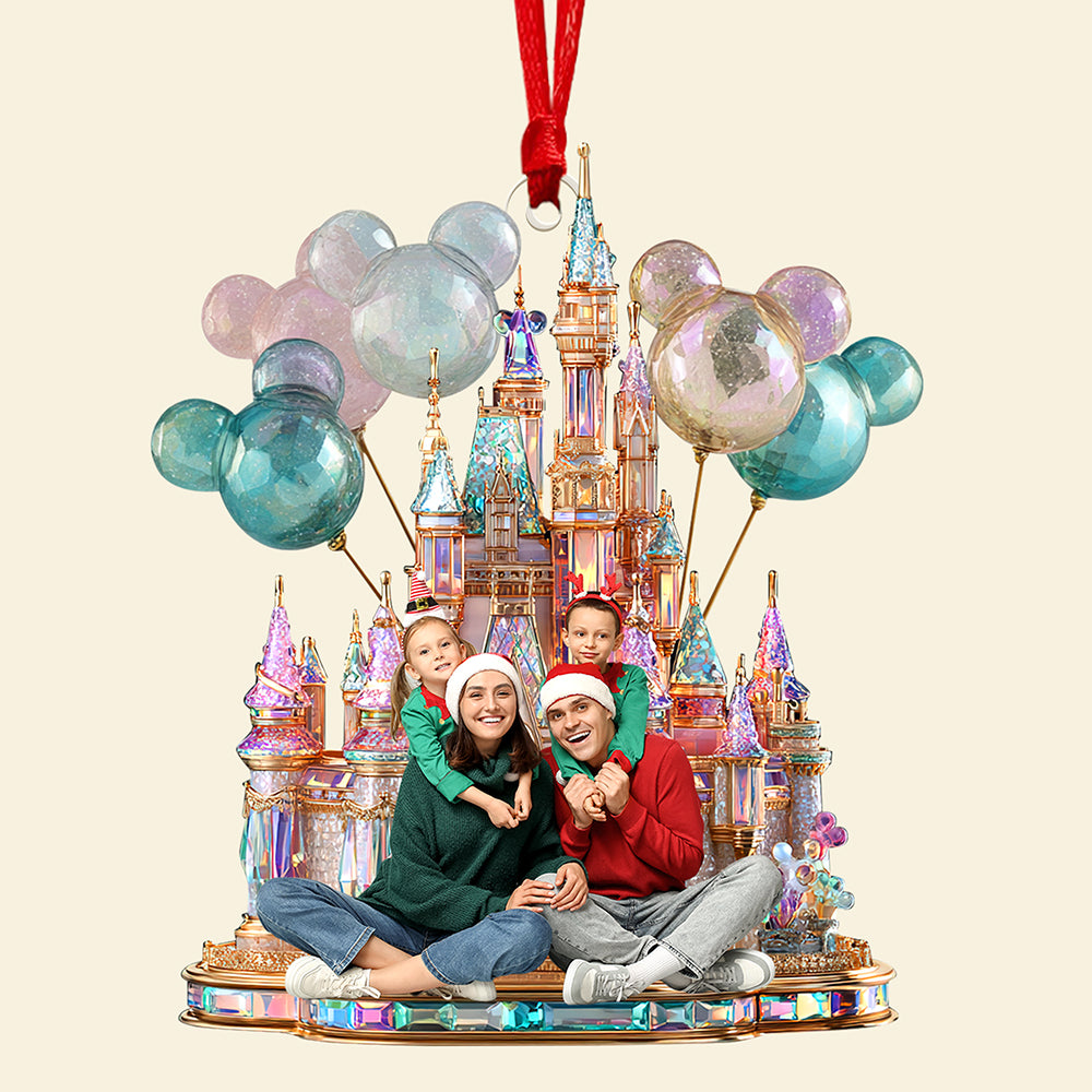 Festive Castle Christmas Ornament - Custom Photo Gifts For Family 02tgqn190825-Homacus