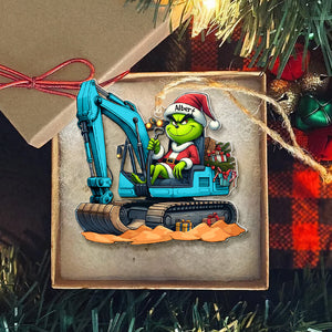 Personalized Gift For Excavator Operator Ornament, Green Monster 03qhqn081124-Homacus