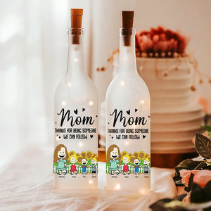 Personalized Gifts For Mom Bottle Lamp 05totn210225hh Mom Thanks For Being Someone We Can Follow-Homacus