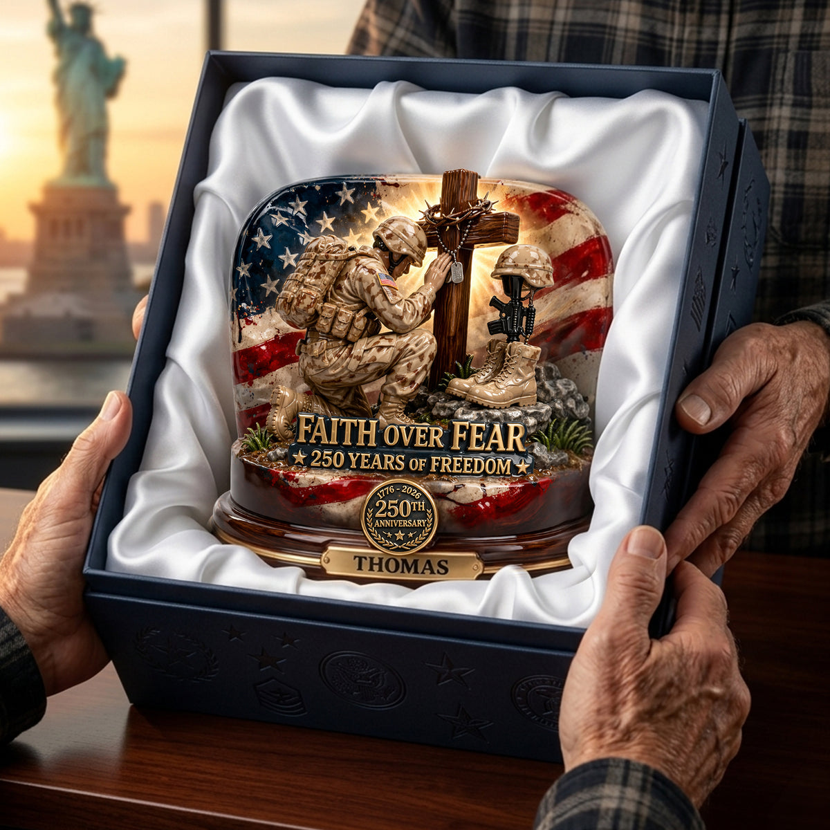 America 250th Anniversary Veteran Acrylic Plaque - Personalized Gifts For Veterans 05TOLU280326