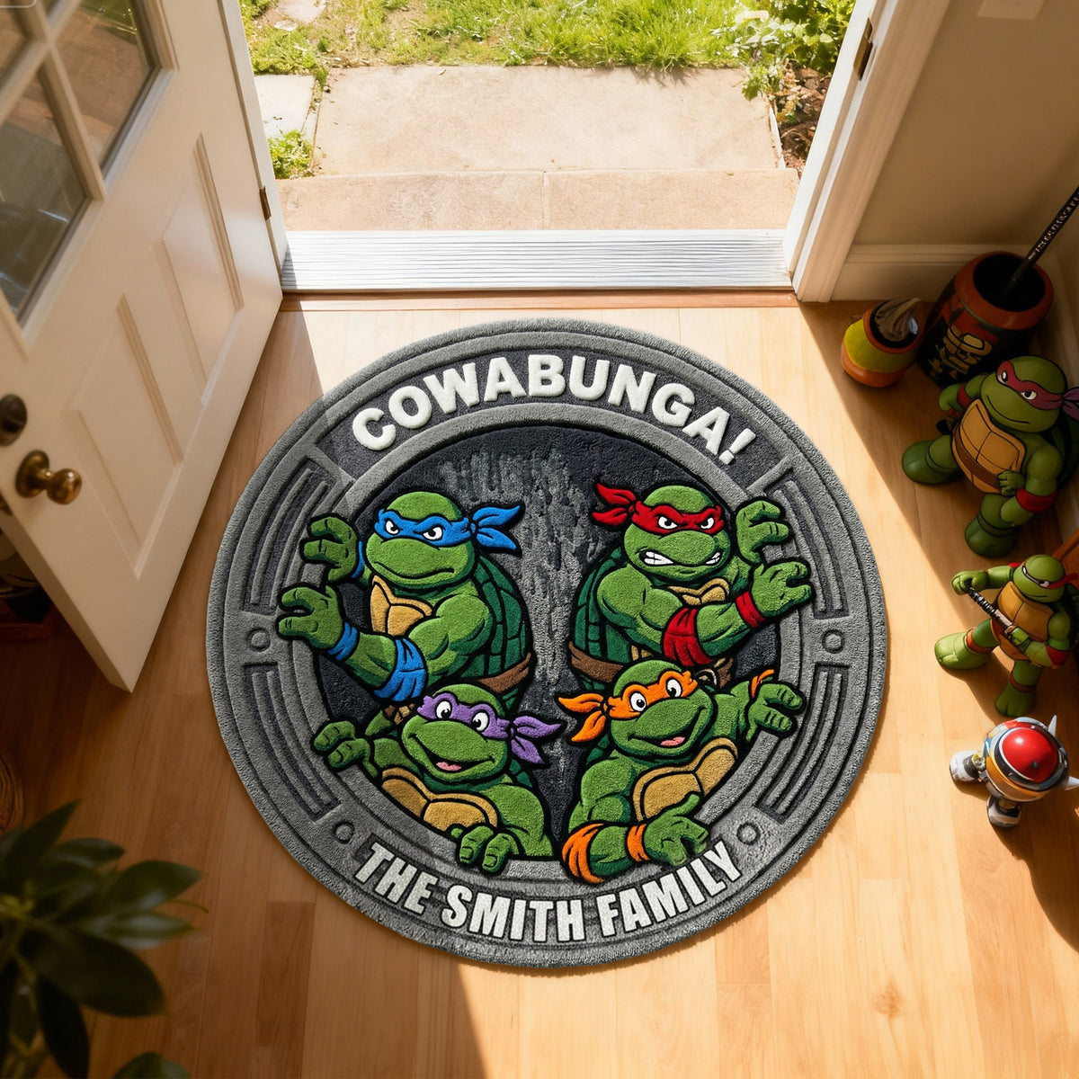 Playful Hero Squad Welcome Mat - Personalized Gift For Family 04NALU040226-Homacus