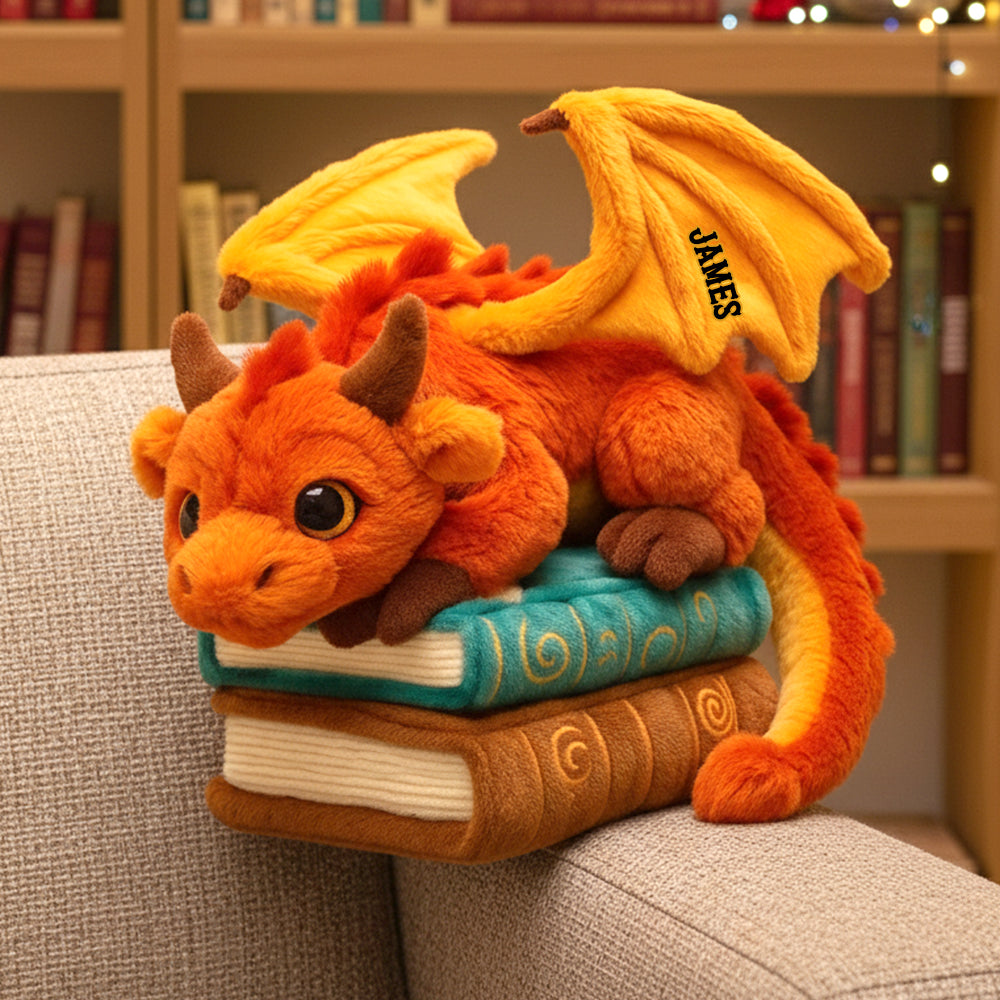 Dragon Book Custom Shaped Pillow Personalized Gifts For Book Lovers 03natn141125-Homacus