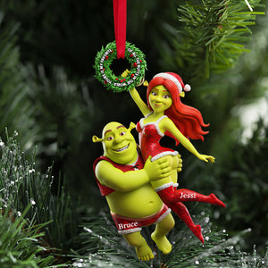 Joyful Green Couple Ornament - Personalized Gifts For Couples 02OHLU071025-Homacus