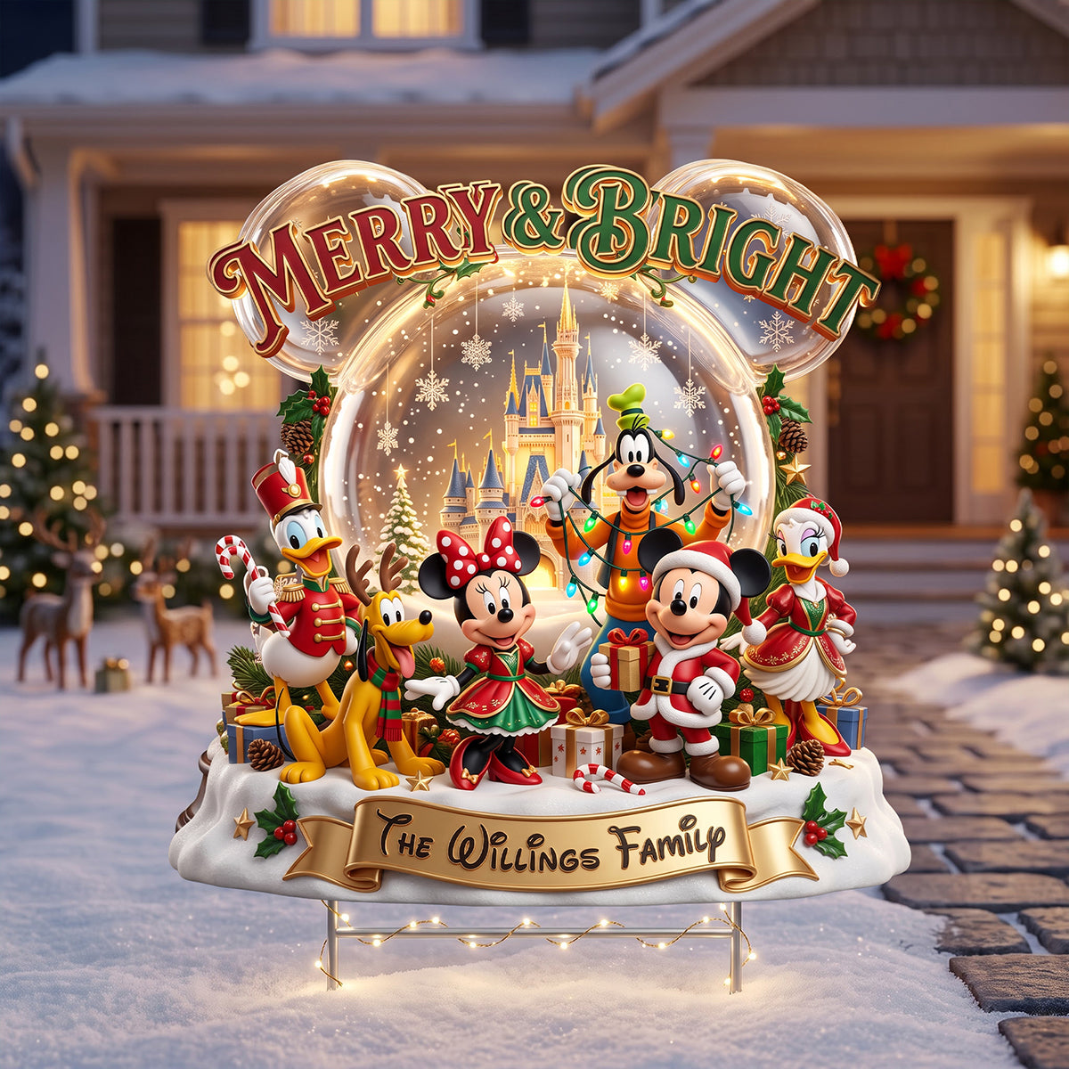 Merry Family Yard Sign - Personalized Christmas Gifts For Family 02pata120826-Homacus