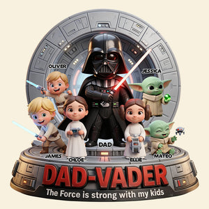 Space Warrior Dad Acrylic Plaque Personalized Gifts For Dad 01PADT050326-Homacus