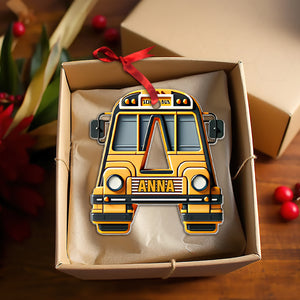 Custom Alphabet Letter Gifts For Bus Lover Christmas Ornament 01xqtn241024-Homacus