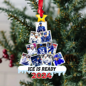 Custom Photo Gifts For Fans, Ice Hockey Ornament 09DGPU120824 ct141124-Homacus