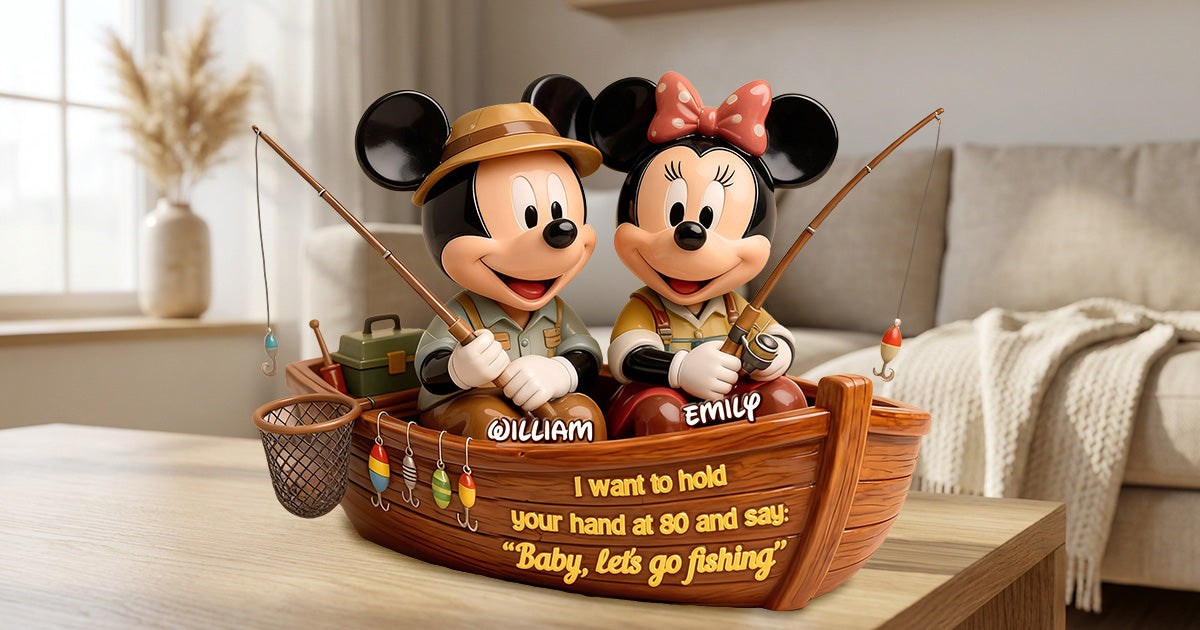 Fishing Couple Acrylic Plaque - Personalized Gift For Couples 06TOMG280126-Homacus