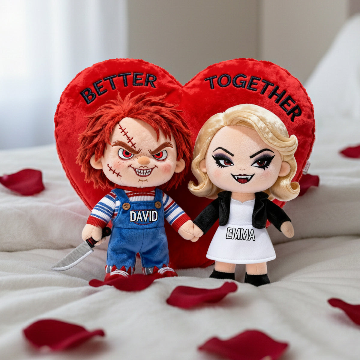 Gothic Doll Couple Pillow - Personalized Gifts For Couples 05OHLU111225-Homacus