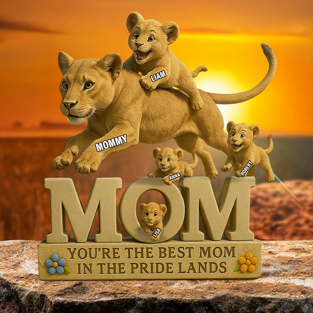 Personalized Gifts For Mom Plaque, Lion Fans 05tgpu150425-Homacus