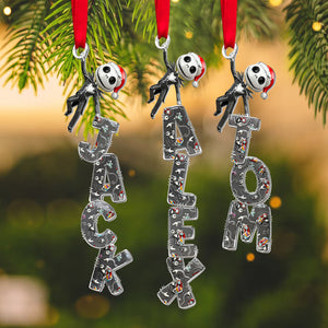Playful Spooky Name Art Ornament, Personalized Gifts For Christmas 02qhtn281025-Homacus