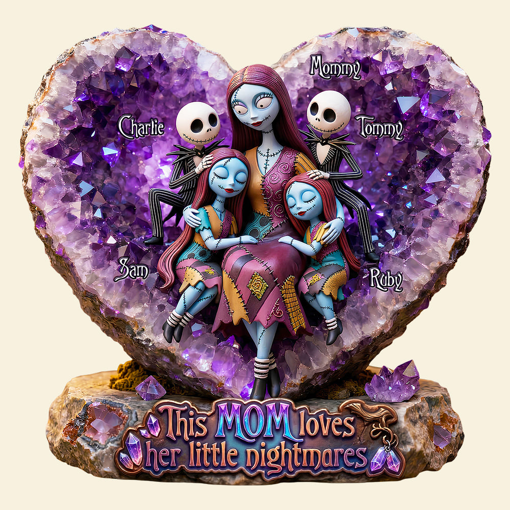 Scary Mom And Kids Acrylic Plaque - Personalized Gifts For Mom 01HUDT020426-Homacus
