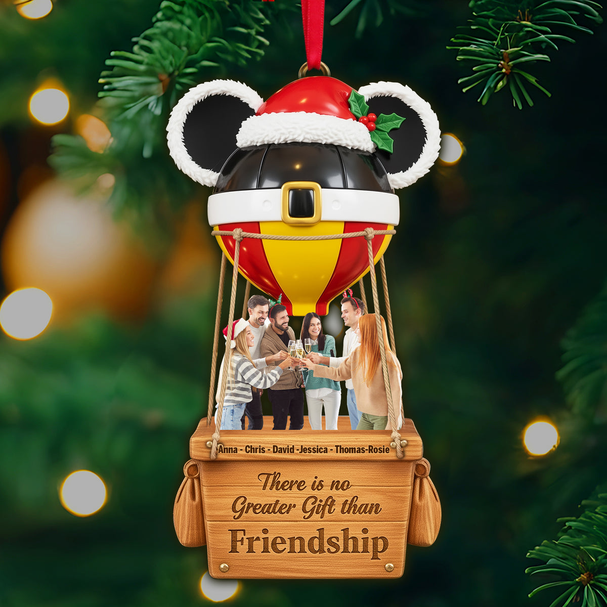Greatest Friendship Custom Photo Ornament - Personalized Christmas Gifts For Friends 03TGLU240925-Homacus