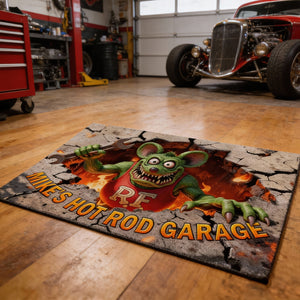 Hot Rod Garage Doormat - Personalized Gifts For Hot Rod Lovers 02tgqn090126-Homacus