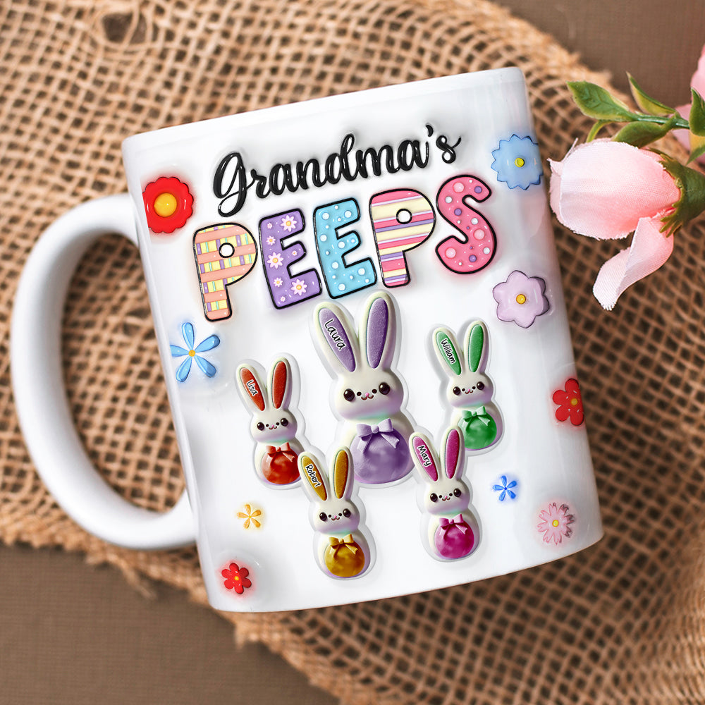 Personalized Gifts For Grandma Coffee Mug 03ohqn240125 Grandma's Peeps Easter Gifts-Homacus