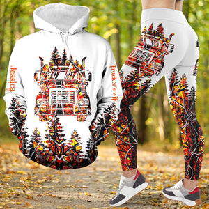 Personalized Gifts For Trucker's Wife Set Hoodie & Leggings 02acdt081124-Homacus