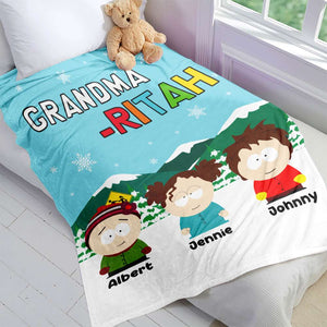 Personalized Gifts For Grandma, Movie Characters Blanket 02TOLU021124HG-Homacus