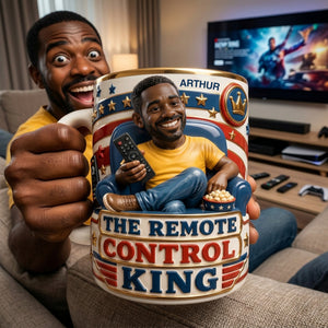 Custom Photo Remote King Dad Coffee Mug - Personalized Gifts For Dad 04palu220526-Homacus