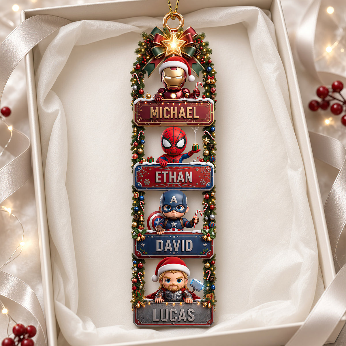 Protection Warrior Family Acrylic Ornament - Personalized Christmas Gifts For Family 02padt230926-Homacus