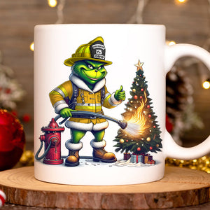 Personalized Gifts For Firefighter Mug, How The Firefighter Saved Christmas 05QHTN011124-Homacus