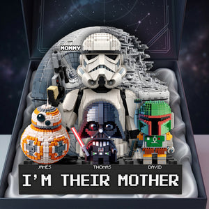 Space Theme Mom And Kids Acrylic Plaque - Personalized Gifts For Mother's Day Plaque 03OHLU080426-Homacus