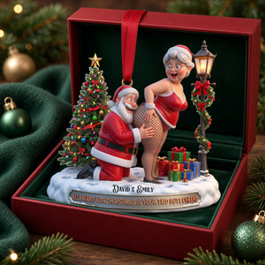 Naughty Old Couple Christmas Ornament - Personalized Gifts For Couple 07ohlu230926