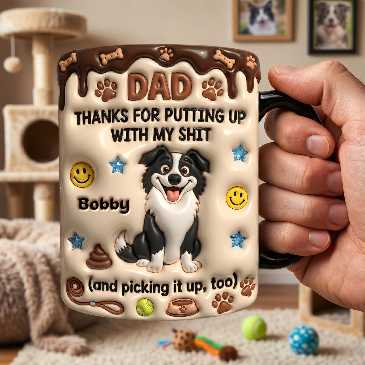 Dog Dad Magic Ceramic Coffee Mug - Personalized Gifts For Dad 021TYDH210526-Homacus