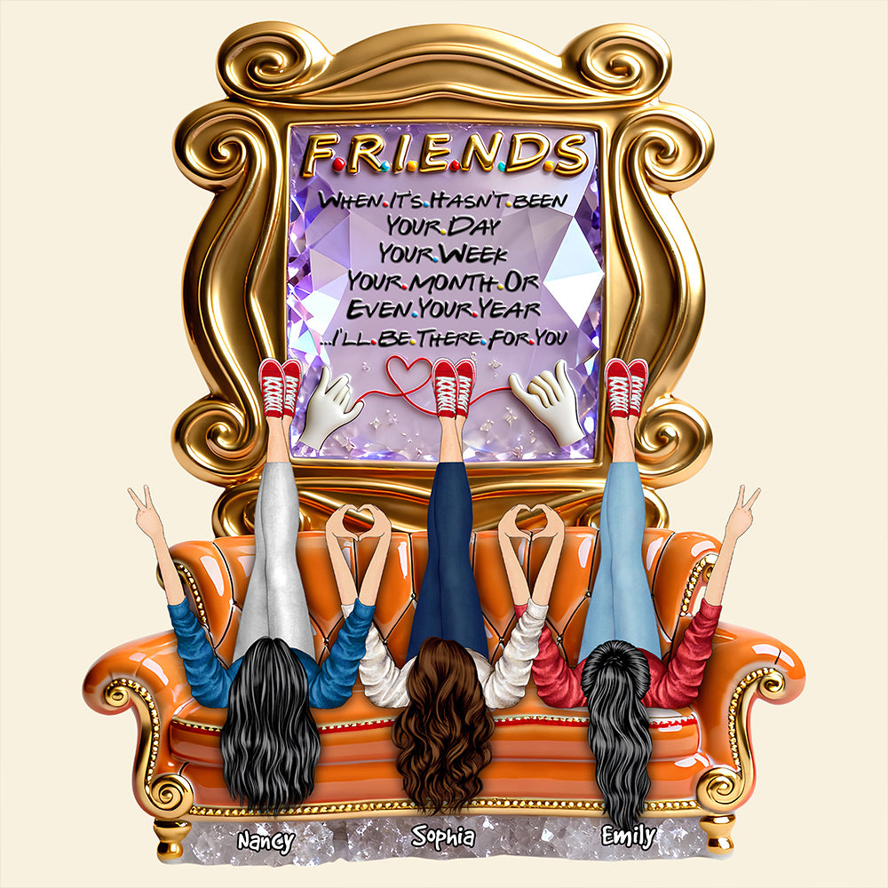 Besties Sticked Together Light Box, Personalized Gifts For Besties 04qhdt021225-Homacus