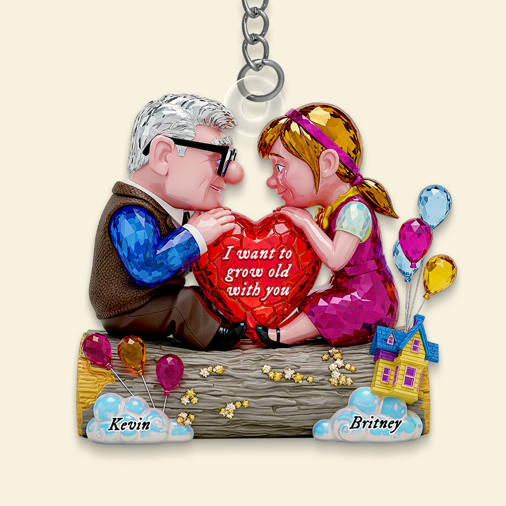 Forever Heart Keychain Personalized Gifts For Couple 02OHDT290525-Homacus
