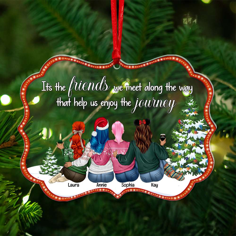 Personalized Gifts For Friends Ornament Christmas 02XQLU300924TM-Homacus