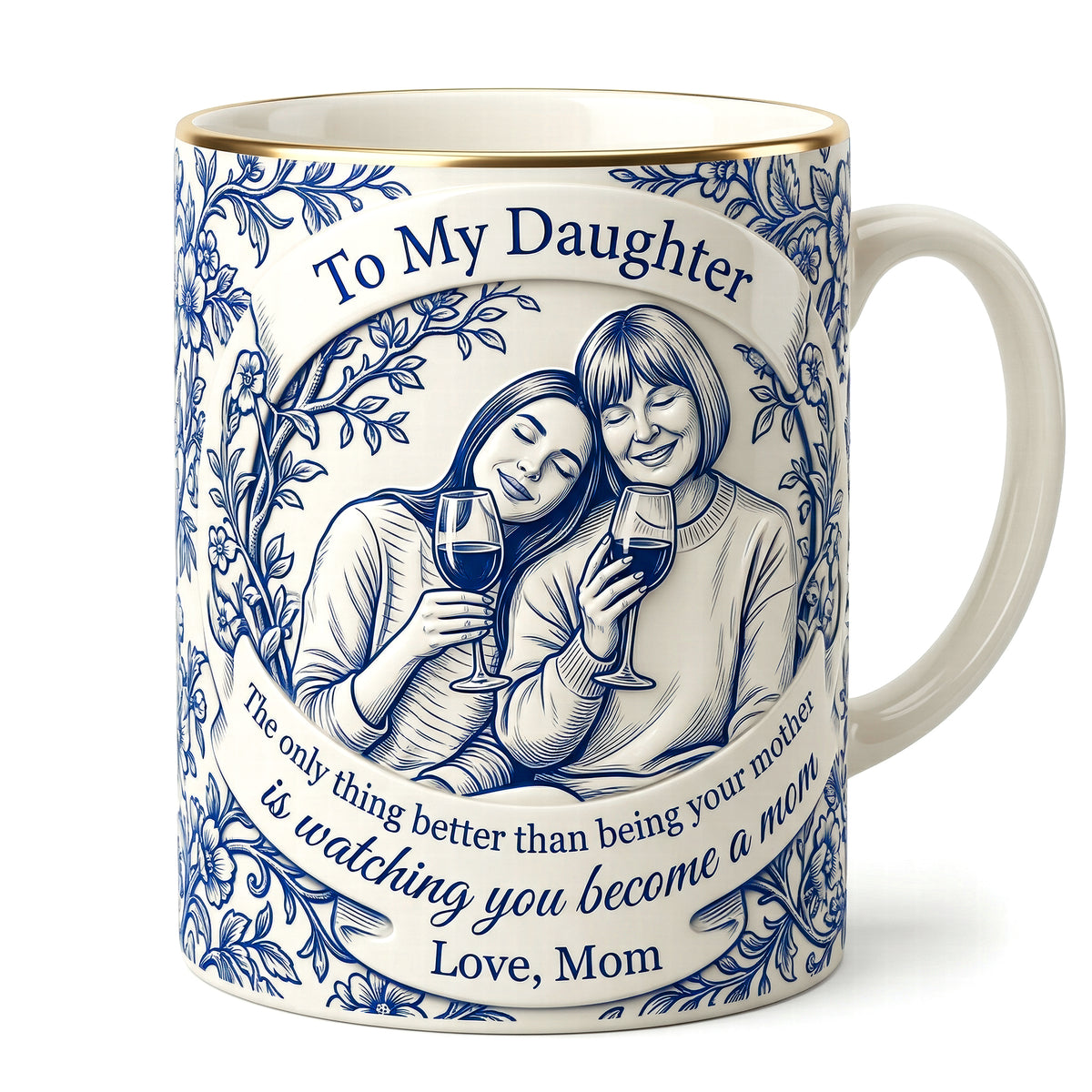To My Daughter Coffee Mug - Custom Photo Gifts For Mother's Day 05NAQN310326-Homacus