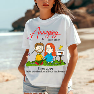 Personalized Gift For Couples 2D Shirt Annoying Each Other 01OHLU251224DA-Homacus