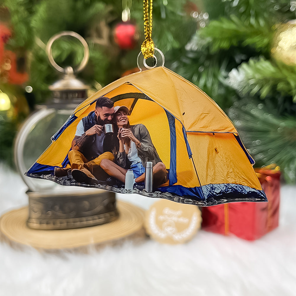 Custom Photo Gifts For Camping Couple Ornament 177acvp140924-Homacus