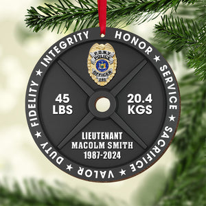 Personalized Gifts For Police Wood Ornament 03qhqn161024-Homacus