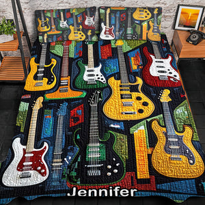 Personalized Gifts For Guitar Lovers Quilt Bed Set 09QNQN301224-Homacus