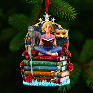 Fantasy Reading Christmas Ornament - Personalized Gifts For Book Lovers 02huqn181025-Homacus