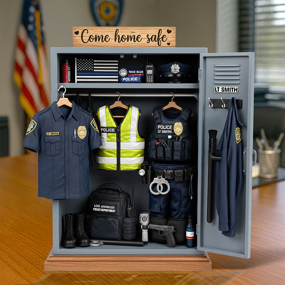 Festive Police Plaque – Custom Christmas Gift For Law Enforcement Heroes 03qhqn290525-Homacus