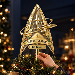 Deep Space Acrylic Christmas Tree Topper - Personalized Christmas Gifts 09HUDT021026